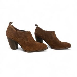 Frye Brown Suede Ankle Boots | Women’s 8.5B | Western-Boho Festival Style